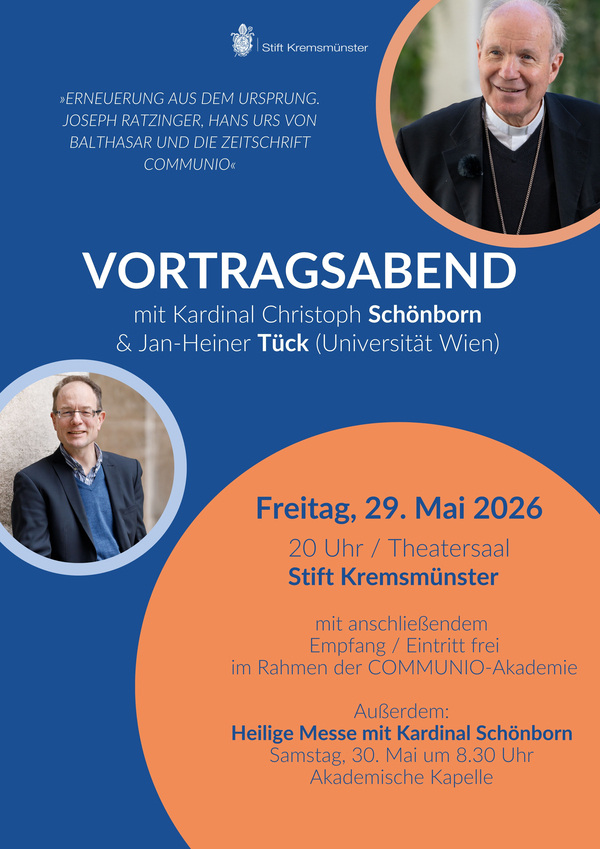 Communio Vortragsabend öffentlich Schönborn